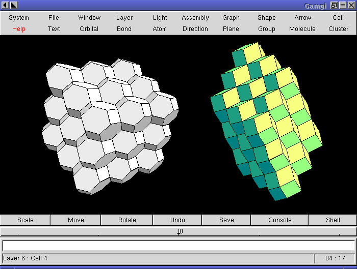 Image showing CCC and CFC Wigner-Seitz cells, 
with grey and yellow-green lights