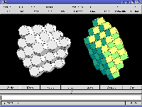 Image showing CCC and CFC Wigner-Seitz cells, with grey and yellow-green lights