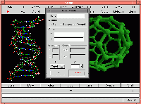 Image showing DNA and C60, with a grey light