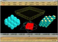 Image showing transparent layers with different cells and lights