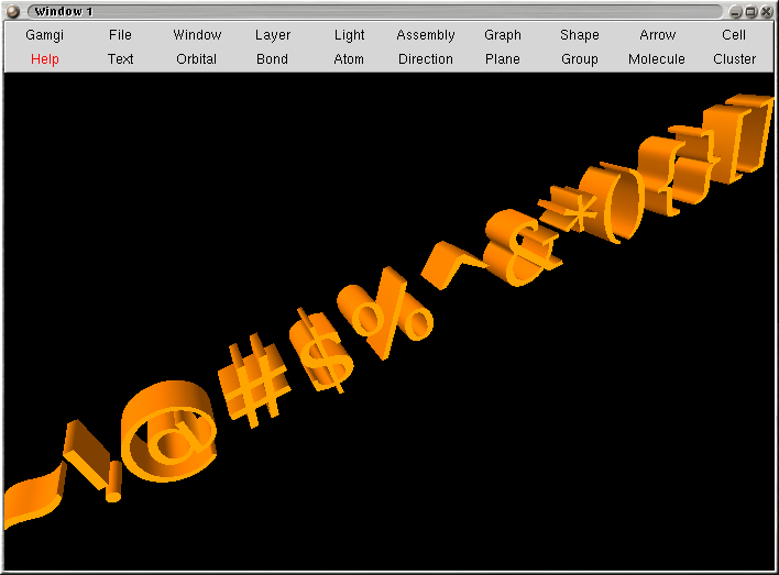 Image showing keyboard symbols extruded from a Truetype font.