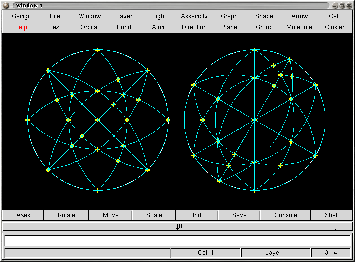 Image showing Stereographic Projection for cP and hP lattices