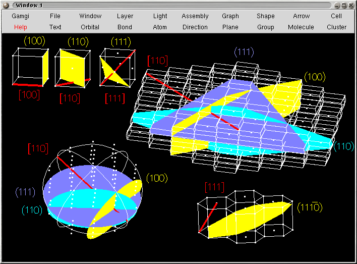 Image showing crystallographic planes and directions in lattices