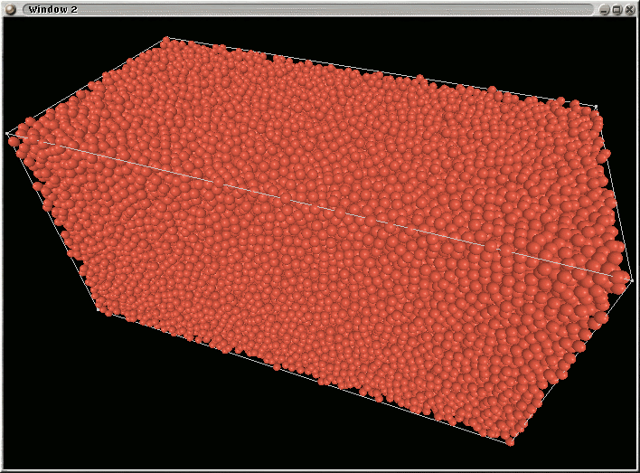 Image showing a RCP structure of 50,000 atoms of Cu