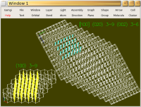 Image showing ranges of crystallographic planes and directions