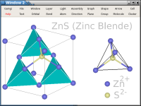 Image showing Zinc Blende with coordination polyhedra